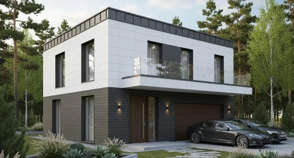 Проект Двухэтажный дом 9 на 10, 96 м2