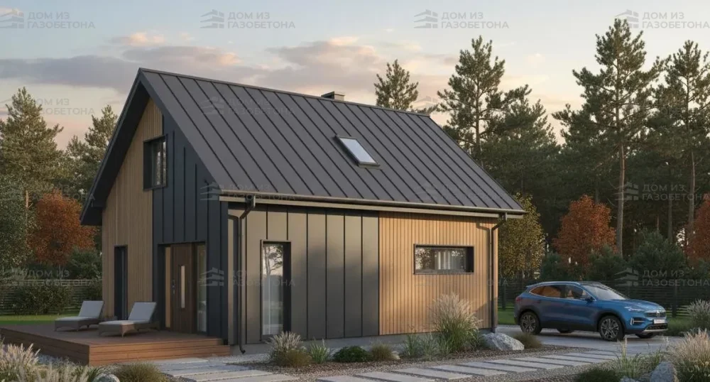 Проект Двухэтажный дом 11 на 9, 123 м2