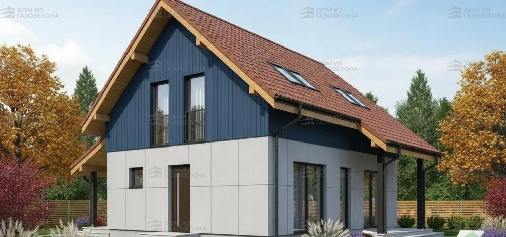 Проект Двухэтажный дом 8 на 14, 126 м2