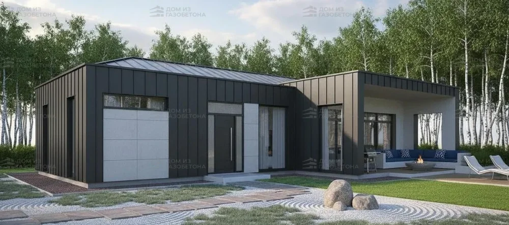 Проект Одноэтажный дом 9 на 18, 100 м2