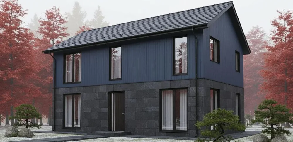 Проект Одноэтажный дом 19 на 8, 124 м2