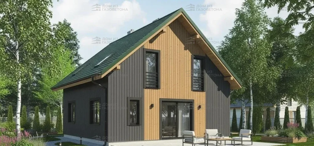 Проект Двухэтажный дом 9 на 13, 129 м2