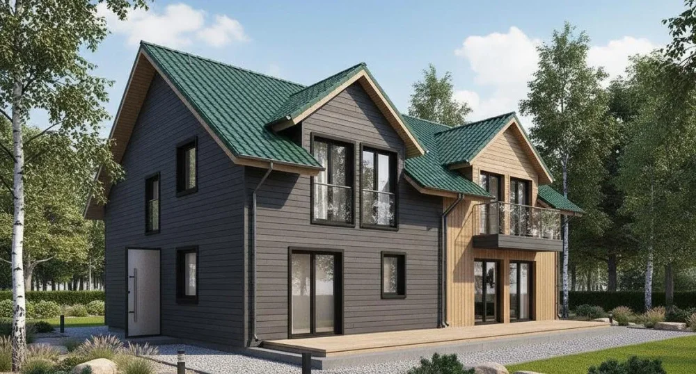 Проект Двухэтажный дом 16 на 12, 251 м2