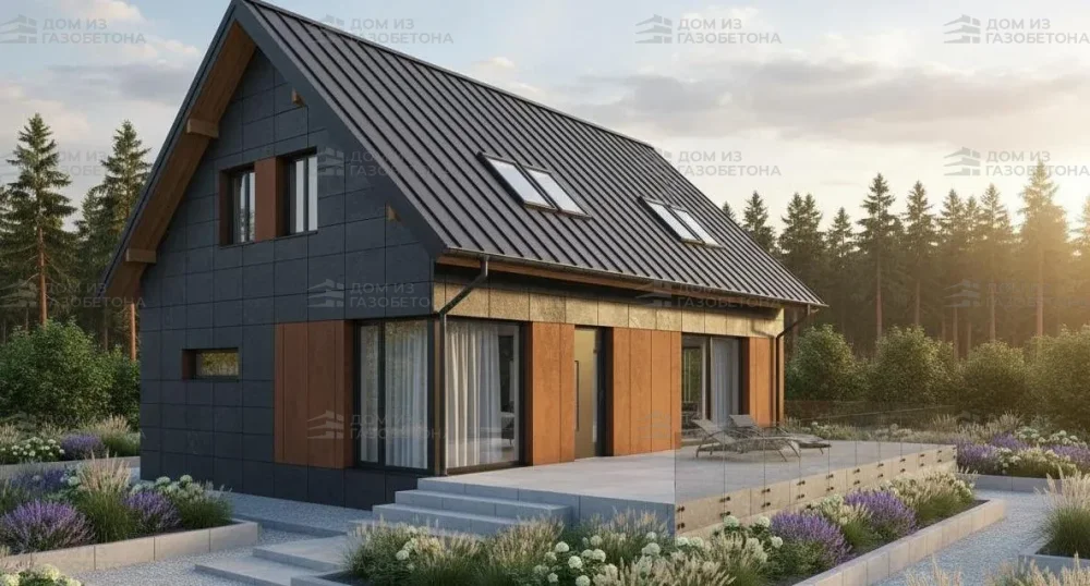 Проект Двухэтажный дом 11 на 10, 132 м2