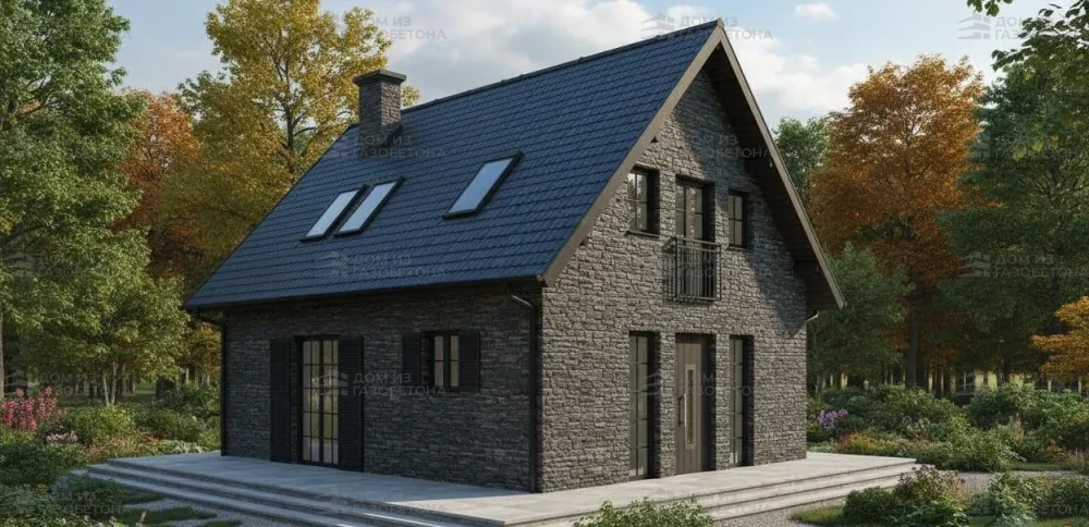 Проект Двухэтажный дом 10 на 9, 123 м2