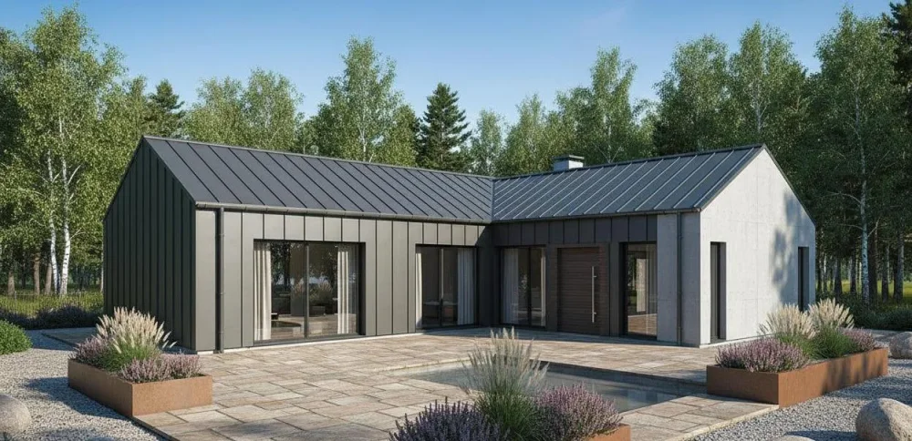 Проект Одноэтажный дом 12 на 17, 129 м2