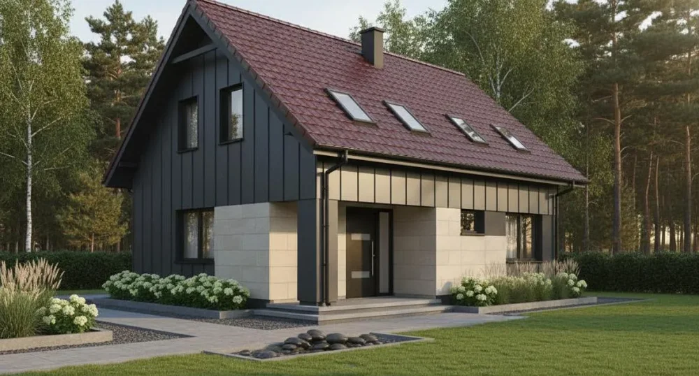 Проект Двухэтажный дом 11 на 11, 144 м2