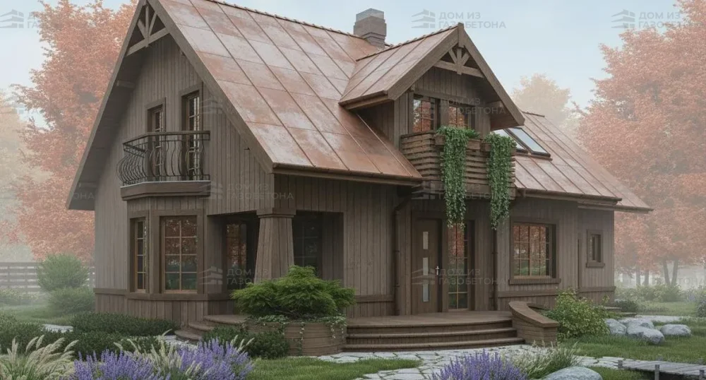 Проект Двухэтажный дом 14 на 10, 170 м2